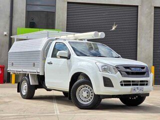 2018 Isuzu D-MAX MY18 SX 4x2 High Ride White 6 Speed Sports Automatic Cab Chassis.