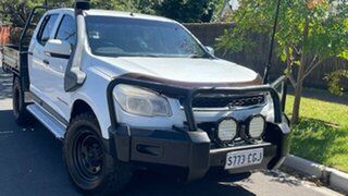 2014 Holden Colorado RG MY14 LX (4x4) White 6 Speed Automatic Crew Cab Chassis.