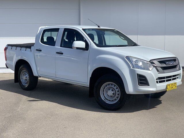 Pre-Owned Isuzu D-MAX MY19 SX Crew Cab 4x2 High Ride Cardiff, 2019 Isuzu D-MAX MY19 SX Crew Cab 4x2 High Ride White 6 Speed Sports Automatic Utility
