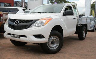 2013 Mazda BT-50 MY13 XT Hi-Rider (4x2) White 6 Speed Automatic Cab Chassis.