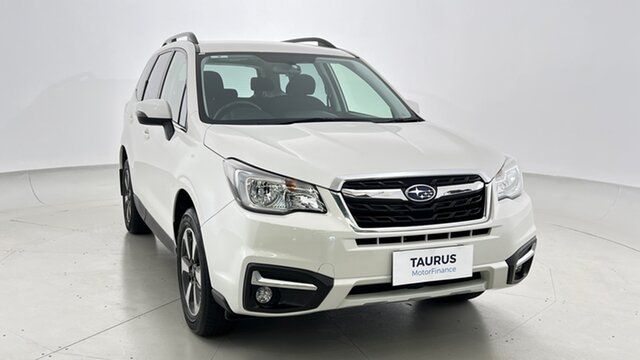 Pre-Loved Subaru Forester S4 MY18 2.5i-L CVT AWD Essendon Fields, 2017 Subaru Forester S4 MY18 2.5i-L CVT AWD White 6 Speed Constant Variable SUV