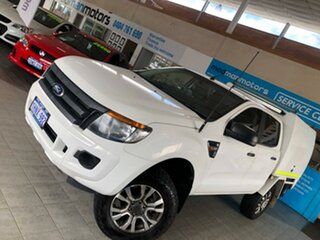 2015 Ford Ranger PX XL Polar White 6 Speed Manual Cab Chassis