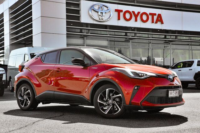 Pre-Owned Toyota C-HR ZYX10R Koba E-CVT 2WD South Morang, 2020 Toyota C-HR ZYX10R Koba E-CVT 2WD Feverish Red & Black Roof 7 Speed Constant Variable Wagon