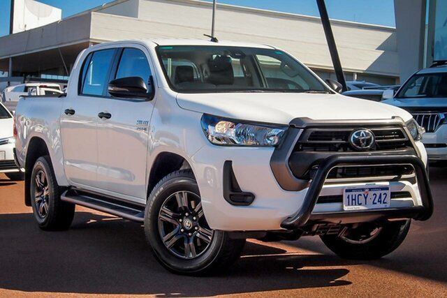 Pre-Owned Toyota Hilux GUN126R SR Double Cab Wangara, 2020 Toyota Hilux GUN126R SR Double Cab Glacier White 6 Speed Sports Automatic Utility