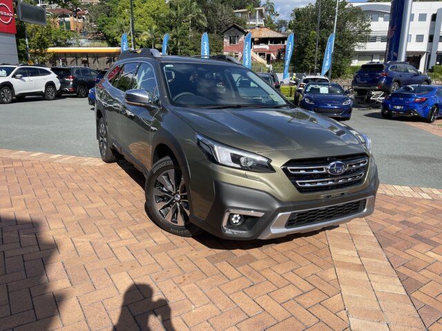 New Subaru Outback B7A MY24 AWD Touring CVT XT Newstead, 2023 Subaru Outback B7A MY24 AWD Touring CVT XT Autumn Green-Black Trim 8 Speed Constant Variable