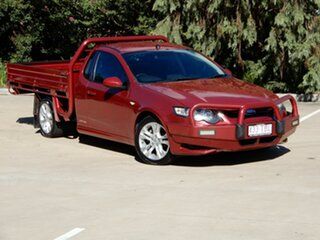 2013 Ford Falcon FG MK2 XR6 Red 6 Speed Manual Cab Chassis.