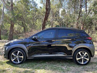 2018 Hyundai Kona OS MY18 Highlander 2WD Black 6 Speed Sports Automatic Wagon.