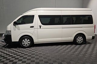 2014 Toyota HiAce KDH223R MY14 Commuter High Roof Super LWB White 4 speed Automatic Bus
