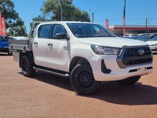 2020 Toyota Hilux GUN126R SR Double Cab Glacier White 6 Speed Sports Automatic Cab Chassis.