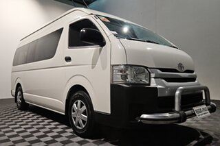 2014 Toyota HiAce KDH223R MY14 Commuter High Roof Super LWB White 4 speed Automatic Bus.