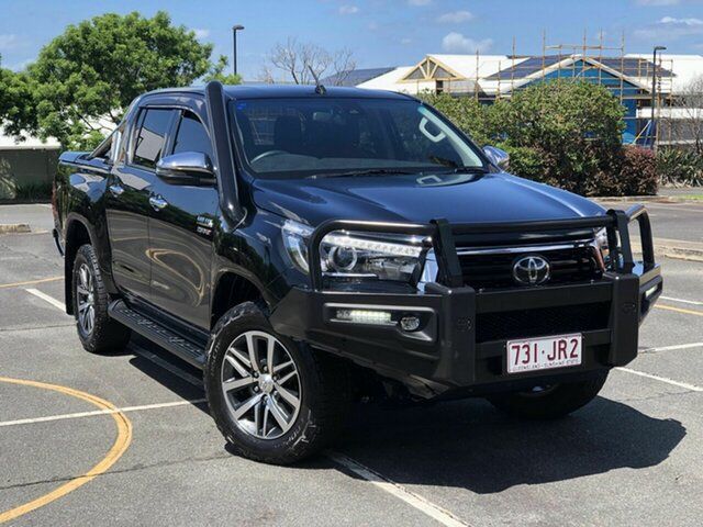 Used Toyota Hilux GUN126R SR5 Double Cab Chermside, 2020 Toyota Hilux GUN126R SR5 Double Cab Black 6 Speed Sports Automatic Utility