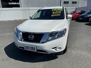 2014 Nissan Pathfinder R52 MY15 ST X-tronic 2WD White 1 Speed Constant Variable Wagon Hybrid
