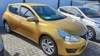2013 Nissan Pulsar C12 ST-S Gold Continuous Variable Hatchback.