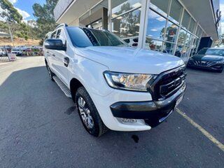 2016 Ford Ranger PX MkII Wildtrak Double Cab White 6 Speed Sports Automatic Utility.