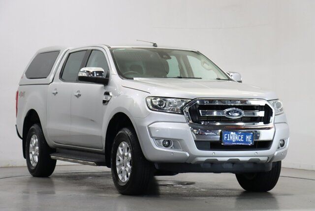 Used Ford Ranger PX MkII 2018.00MY XLT Double Cab Victoria Park, 2018 Ford Ranger PX MkII 2018.00MY XLT Double Cab Silver 6 Speed Manual Utility