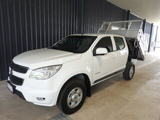 2015 Holden Colorado RG MY16 LS Crew Cab 4x2 White 6 Speed Sports Automatic Cab Chassis.