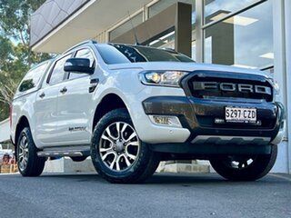 2016 Ford Ranger PX MkII Wildtrak Double Cab White 6 Speed Sports Automatic Utility.