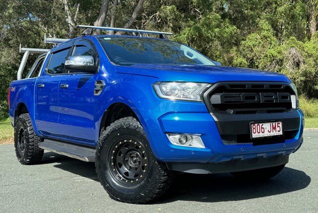 Used Ford Ranger PX MkII XLT Double Cab Southport, 2017 Ford Ranger PX MkII XLT Double Cab Blue 6 Speed Sports Automatic Utility