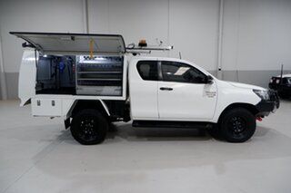 2019 Toyota Hilux GUN126R SR Extra Cab White 6 Speed Sports Automatic Cab Chassis
