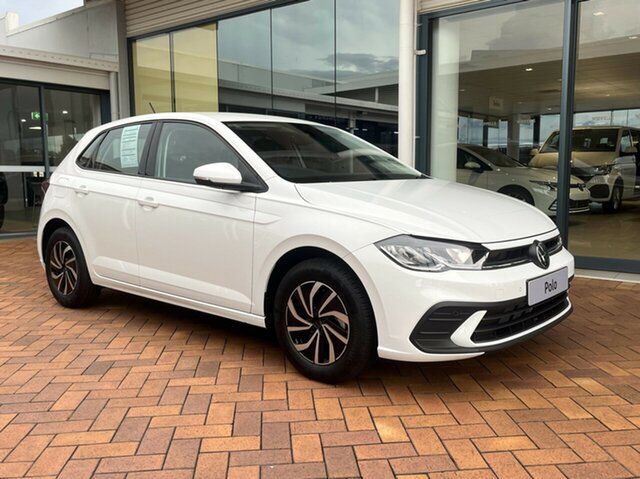 Demo Volkswagen Polo AE MY23 85TSI DSG Life Toowoomba, 2023 Volkswagen Polo AE MY23 85TSI DSG Life Pure White 7 Speed Sports Automatic Dual Clutch