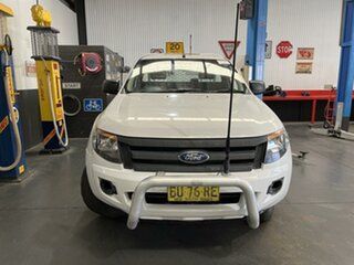 2013 Ford Ranger PX XL 3.2 (4x4) White 6 Speed Manual Cab Chassis