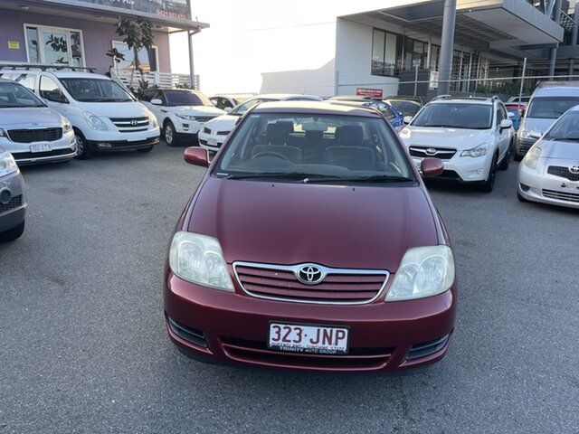 Used Toyota Corolla ZZE122R Ascent Coorparoo, 2005 Toyota Corolla ZZE122R Ascent Red 4 Speed Automatic Sedan