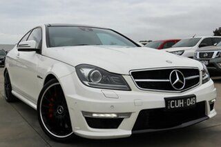 2012 Mercedes-Benz C-Class C204 MY12 C63 AMG SPEEDSHIFT MCT White 7 Speed Sports Automatic Coupe