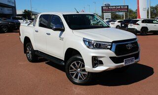 2018 Toyota Hilux GUN126R SR5 Double Cab Crystal Pearl 6 Speed Sports Automatic Utility.