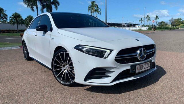Certified Pre-Owned Mercedes-Benz A-Class W177 800MY A35 AMG DCT 4MATIC Hermit Park, 2019 Mercedes-Benz A-Class W177 800MY A35 AMG DCT 4MATIC White 7 Speed Sports Automatic Dual Clutch