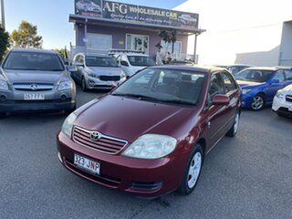 2005 Toyota Corolla ZZE122R Ascent Red 4 Speed Automatic Sedan.