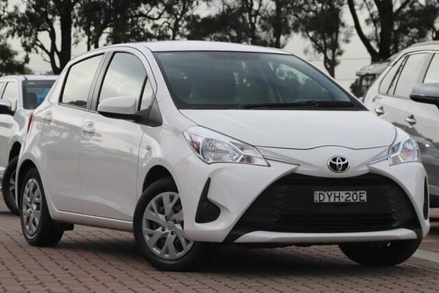 Pre-Owned Toyota Yaris NCP130R Ascent Warwick Farm, 2018 Toyota Yaris NCP130R Ascent Glacier White 4 Speed Automatic Hatchback