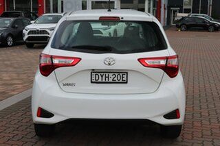 2018 Toyota Yaris NCP130R Ascent Glacier White 4 Speed Automatic Hatchback