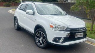 2018 Mitsubishi ASX XC MY18 LS (2WD) White Crystal Continuous Variable Wagon.