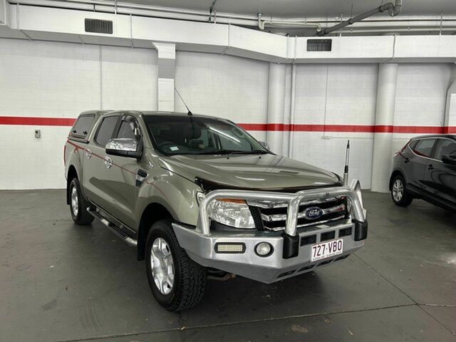 Used Ford Ranger PX XLT Double Cab Clontarf, 2014 Ford Ranger PX XLT Double Cab Gold 6 Speed Sports Automatic Utility