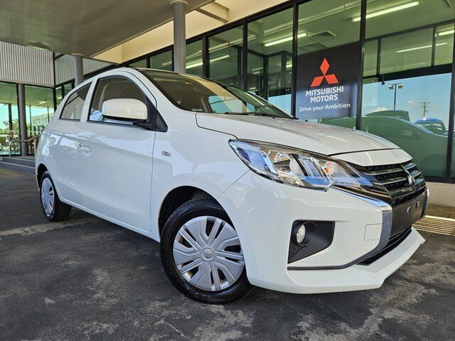 Used Mitsubishi Mirage LB MY22 ES Cairns, 2021 Mitsubishi Mirage LB MY22 ES White 1 Speed Constant Variable Hatchback