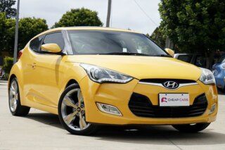 2012 Hyundai Veloster FS Coupe Yellow 6 Speed Manual Hatchback.