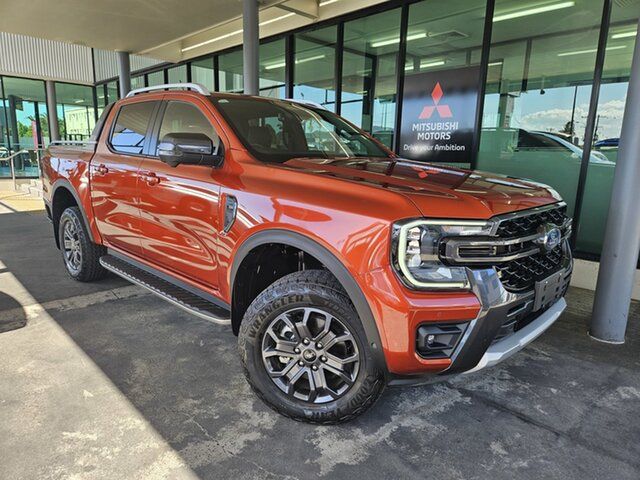 Used Ford Ranger PY 2023.50MY Wildtrak Cairns, 2023 Ford Ranger PY 2023.50MY Wildtrak Orange 10 Speed Sports Automatic Double Cab Pick Up