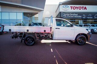 2022 Toyota Hilux TGN121R Workmate 4x2 Glacier White 5 Speed Manual Cab Chassis.