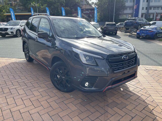 New Subaru Forester S5 MY24 2.5i Sport CVT AWD Newstead, 2023 Subaru Forester S5 MY24 2.5i Sport CVT AWD Magnetite Grey -Black Trim 7 Speed Constant Variable