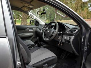 2017 Mitsubishi Triton MQ MY17 GLX+ Double Cab Grey 6 Speed Manual Utility