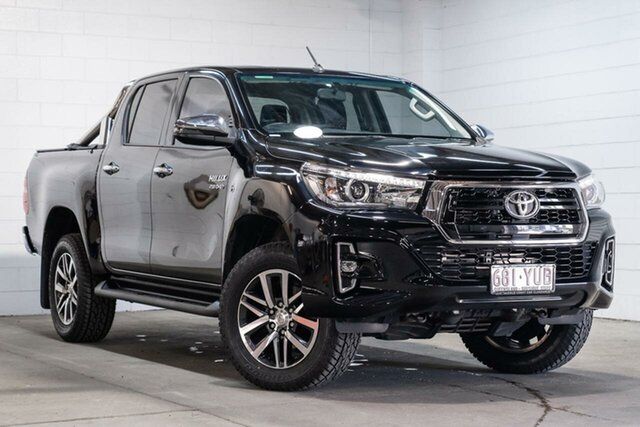 Used Toyota Hilux GUN126R SR5 Double Cab Southport, 2019 Toyota Hilux GUN126R SR5 Double Cab Black 6 Speed Sports Automatic Utility