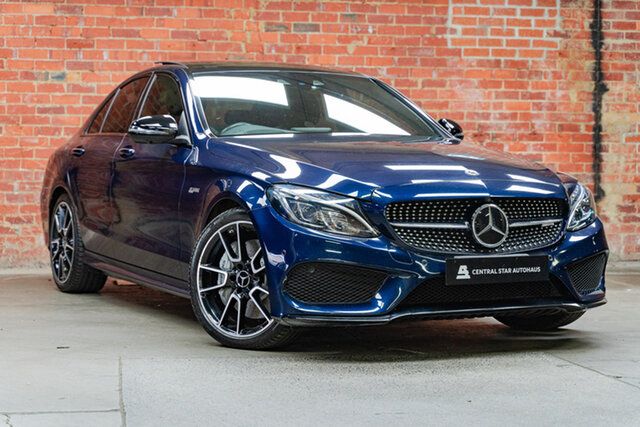 Used Mercedes-Benz C-Class W205 808MY C43 AMG 9G-Tronic 4MATIC Mulgrave, 2017 Mercedes-Benz C-Class W205 808MY C43 AMG 9G-Tronic 4MATIC Cavansite Blue 9 Speed