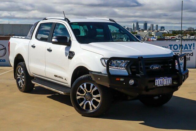 Used Ford Ranger PX MkIII 2019.75MY Wildtrak Osborne Park, 2019 Ford Ranger PX MkIII 2019.75MY Wildtrak White 10 Speed Sports Automatic Double Cab Pick Up