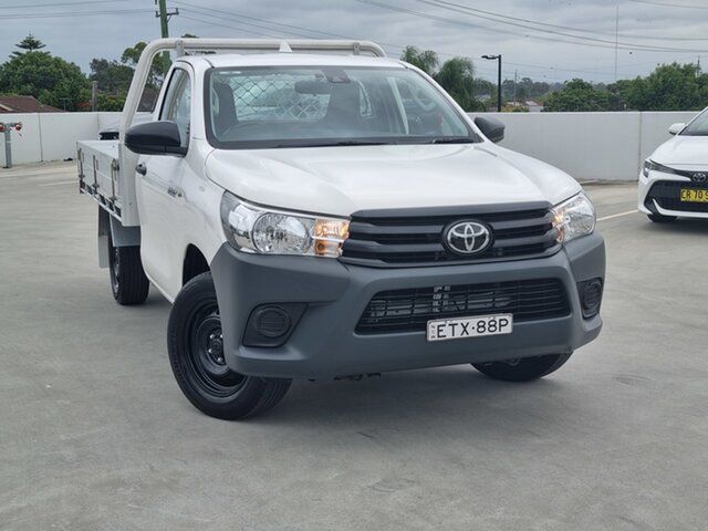 Used Toyota Hilux TGN121R Workmate (4x2) Liverpool, 2022 Toyota Hilux TGN121R Workmate (4x2) White 5 Speed Manual Cab Chassis