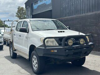 2010 Toyota Hilux KUN26R MY10 SR White 5 Speed Manual Cab Chassis.