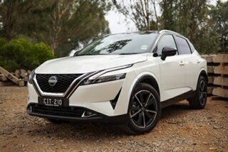 2023 Nissan Qashqai J12 MY23 ST-L X-tronic Ivory Pearl & Black Roof 1 Speed Continuous Variable.