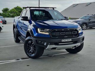 2018 Ford Ranger PX MkIII 2019.00MY Raptor Blue 10 Speed Sports Automatic Utility.