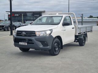 2022 Toyota Hilux TGN121R Workmate 4x2 White 5 Speed Manual Cab Chassis