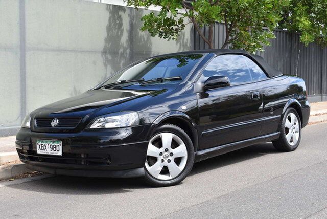 Used Holden Astra TS MY05 Brighton, 2005 Holden Astra TS MY05 Black 4 Speed Automatic Convertible