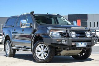 2013 Ford Ranger PX Wildtrak Double Cab Grey 6 Speed Sports Automatic Utility.